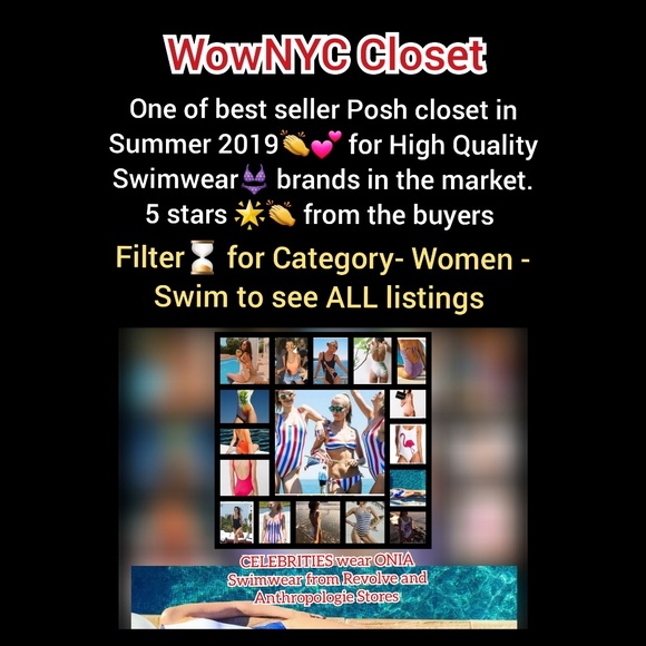 NEW $195 Anthro ONIA Baby Blue One Piece Swimsuit - Picture 8 of 8